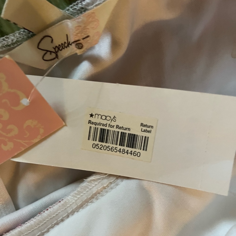 SPEECHLESS Strapless Dress Multicolor watercolor Floral Print Size 13 - Picture 9 of 10